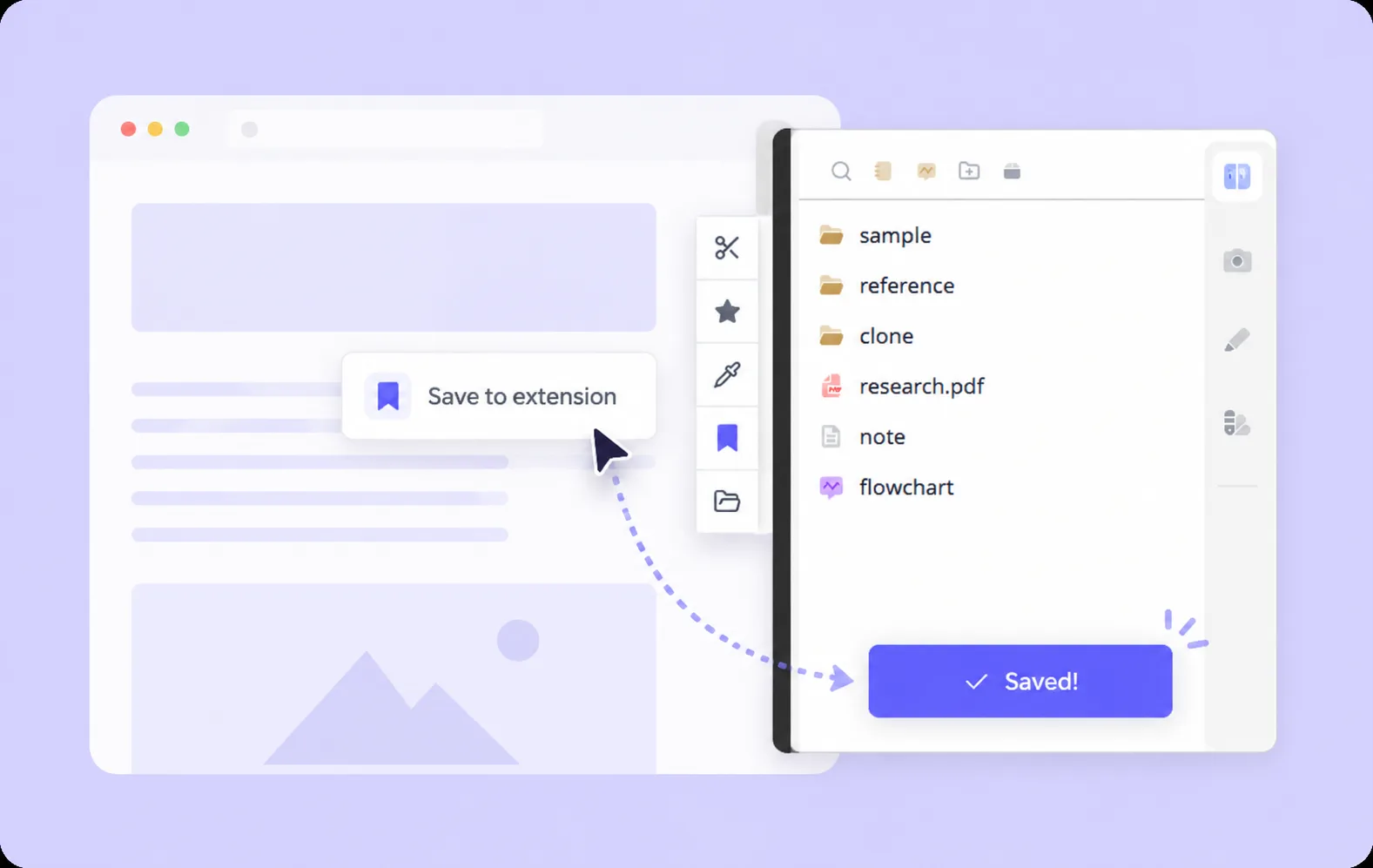 Save anything in one click